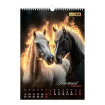 Календар настінний 2026 р., А3, 1 пружина, Symbol of the year Buromax BM.210600