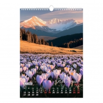 Календарь настенный 2026 г., А3, 1 пружина, Seasons landscape Buromax BM.210603
