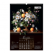 Календар настінний 2026 р., А2, 1 пружина, Flowers and birds Buromax BM.210650
