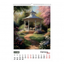 Календарь настенный 2026 г., А2, 1 пружина, Fairytale landscapes Buromax BM.210651