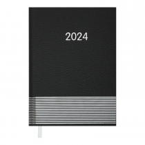Дневник датированный 2024 PARALLEL, A5, черный Buromax BM.2107-01