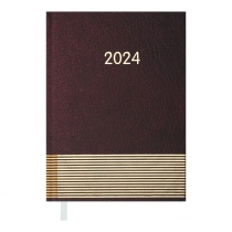 Щоденник датований 2024 PARALLEL, A5, бордовий Buromax BM.2107-13