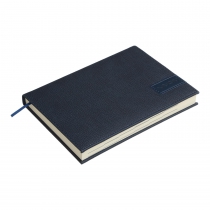 Дневник датированный 2024 VERTICAL, A5, синий, штуч. кожа/поролон Buromax BM.2110-02