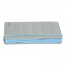 Щоденник датований 2026 AURA, A5, сірий, штучна шкіра/поролон Buromax BM.21100-09