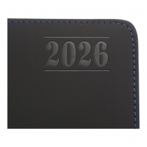 Дневник датов. 2026 TRIUMPH, A5, синий, искусственная кожа/поролон Buromax BM.21104-02