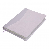 Щоденник датований 2026 AURORA, A5, бузковий, штуч.шкіра/поролон Buromax BM.21115-26