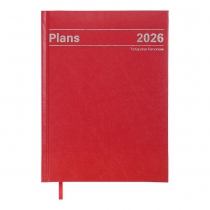 Щоденник датований 2026 STYLE, A5, червоний, бумвініл/поролон Buromax BM.21120-05