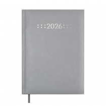 Щоденник датований 2026 CLASSIC, A5, сірий, бумвініл/поролон Buromax BM.21121-09