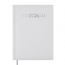 Щоденник датований 2026 CLASSIC, A5, білий, бумвініл/поролон Buromax BM.21121-12
