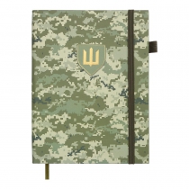 Щоденник датований 2026 MILITARY, A5, світло-зелений, штучна шкіра Buromax BM.21134-15