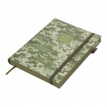 Дневник датированный 2026 MILITARY, A5, светло-зеленый, искусственная кожа Buromax BM.21134-15