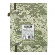 Дневник датированный 2026 MILITARY, A5, светло-зеленый, искусственная кожа Buromax BM.21134-15