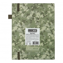 Щоденник датований 2026 MILITARY, A5, хакі, штучна шкіра Buromax BM.21134-59