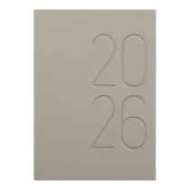 Щоденник датований 2026 MORANDI STYLE, A5, сірий, штуч.шкіра Buromax BM.21135-09