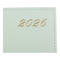 Дневник датированный 2026 NUDE, A5, светло-зеленый, штуч.кожа Buromax BM.21140-15