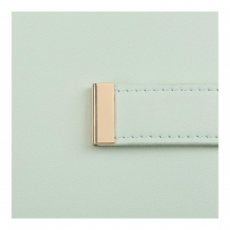 Дневник датированный 2026 NUDE, A5, светло-зеленый, штуч.кожа Buromax BM.21140-15