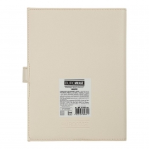 Щоденник датований 2026 NUDE, A5, бежевий, штуч.шкіра Buromax BM.21140-28