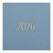 Щоденник датований 2026 PANDORA, A5, синій, штуч.шкіра Buromax BM.21141-02