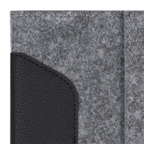 Щоденник датований 2026 OSCAR, A5, чорний, штуч.шкіра Buromax BM.21142-01