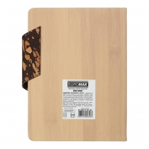 Щоденник датований 2026 NATURE, A5, пісочний, штуч.шкіра Buromax BM.21143-22