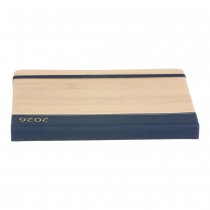 Щоденник датований 2026 BARK, A5, синій, штуч.шкіра Buromax BM.21144-02