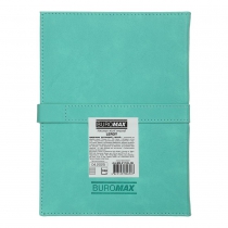 Щоденник датований 2026 LEROY, A5, бірюзовий, штуч.шкіра Buromax BM.21145-06