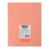 Дневник датированный 2026 CHARME, A5, ЛОСОСЕВЫЙ, штуч.кожа Buromax BM.21146-26
