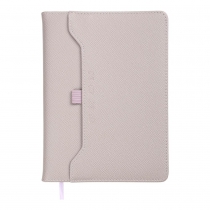 Щоденник датований 2026 SAVANA, A5, лавандовий, штуч.шкіра Buromax BM.21148-39