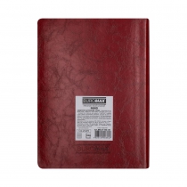 Дневник датированный 2026 MIND, A5, красный, штуч.кожа Buromax BM.21152-05
