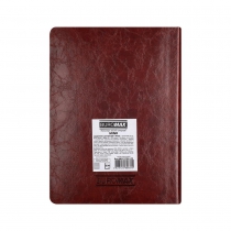 Дневник датированный 2026 MIND, A5, коричневый, штуч.кожа Buromax BM.21152-25