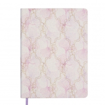 Дневник датированный 2026 BLOOM, A5, фиолетовый, штуч.кожа Buromax BM.21156-07