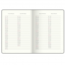 Дневник датированный 2026 BLOOM, A5, фиолетовый, штуч.кожа Buromax BM.21156-07