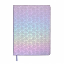 Дневник датированный 2026 BLOOM, A5, серебряный, штуч.кожа Buromax BM.21156-24