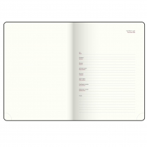 Дневник датированный 2026 BLOOM, A5, серебряный, штуч.кожа Buromax BM.21156-24