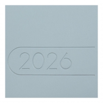 Щоденник датований 2026 LIGHT MORANDI, A5, світло-синій, штуч.шкіра Buromax BM.21158-30
