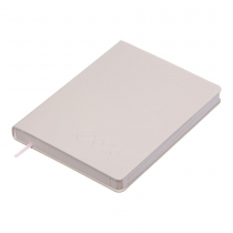 Щоденник датований 2026 LIGHT MORANDI, A5, молочний, штуч.шкіра Buromax BM.21158-37