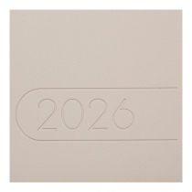 Щоденник датований 2026 LIGHT MORANDI, A5, молочний, штуч.шкіра Buromax BM.21158-37