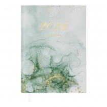 Щоденник датований поліграфічний MIST 2026, A5, зелений Buromax BM.21164-04