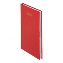 Щоденник датований 2026 OPTIMAL, A5, червоний, бум вініл Buromax BM.2121-05