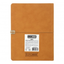 Щоденник датований 2026 BEST, A5, бежевий, штуч.шкіра Buromax BM.2126-28
