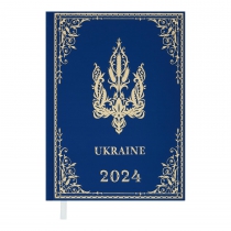 Щоденник датований 2024 UKRAINE, A5, блакитний Buromax BM.2128-14