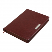 Дневник датированный 2024 SALERNO, A5, коричневый, штуч. кожа Buromax BM.2133-25
