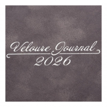 Дневник датированный 2026 VELOUR, A5, серый, штуч.кожа Buromax BM.2134-09