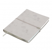 Дневник датированный 2026 VELOUR, A5, светло-серый, штуч.кожа Buromax BM.2134-20