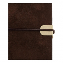 Щоденник датований 2026 VELOUR, A5, коричневий, штуч.шкіра Buromax BM.2134-25