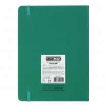 Щоденник датований 2026 TOUCH ME, A5, зелений, штуч. шкіра Buromax BM.2137-04