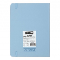 Дневник датированный 2026 TOUCH ME, A5, голубой, штуч. кожа Buromax BM.2137-14