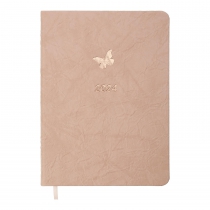Дневник датированный 2024 DOLCE, A5, розовый, штуч. кожа/поролон Buromax BM.2140-10