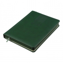 Дневник датированный 2024 CODE, A5, зеленый, штуч. кожа/поролон Buromax BM.2142-04