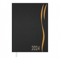 Дневник датированный 2024 WAVE, A5, оранжевый Buromax BM.2147-11